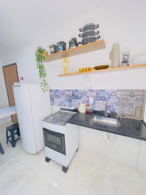 شقة Flat Charmoso Na Cidade, Moderno E Prox A Fraga Maia فييرا دي سانتانا المظهر الخارجي الصورة